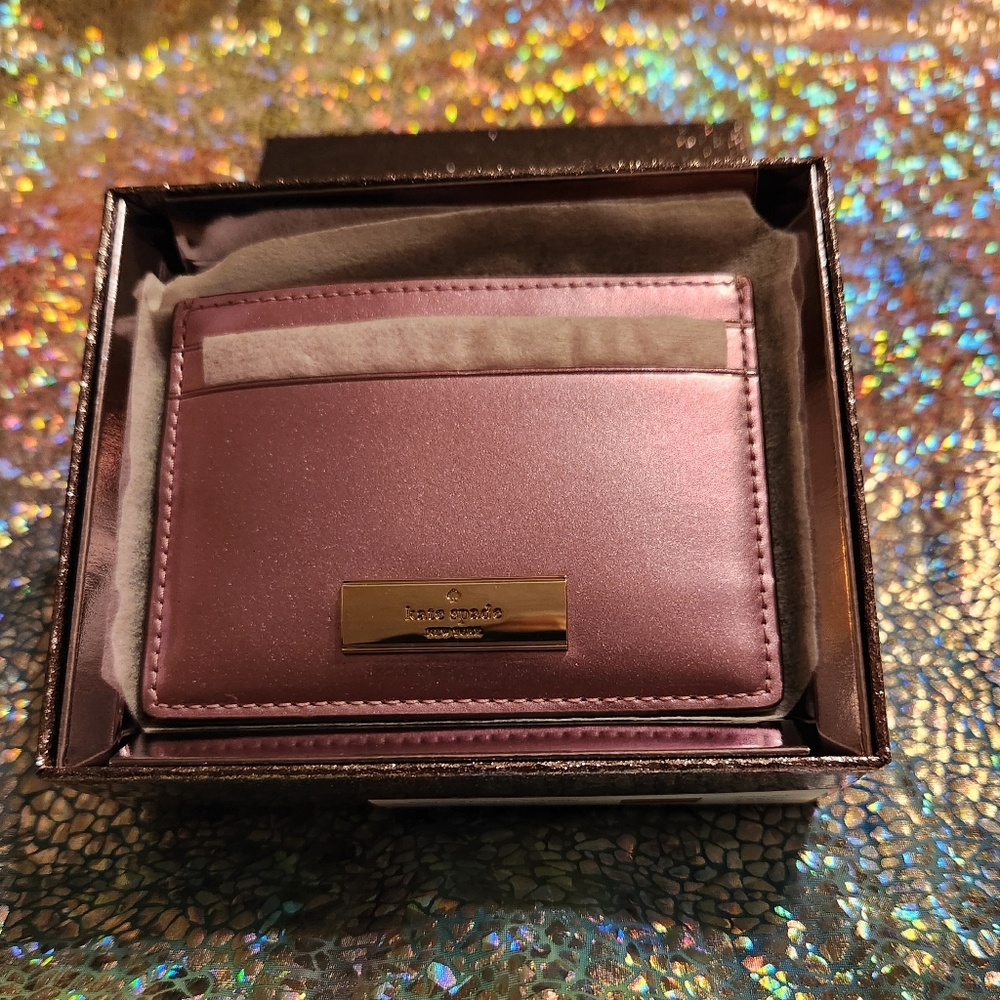 Kate Spade Quartz Pink Slim Card Case - Picture 5 of 12